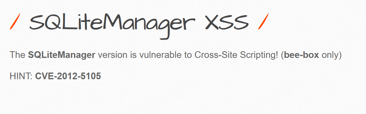 bWAPP customs clearance record (A3~xss) - Programmer Sought