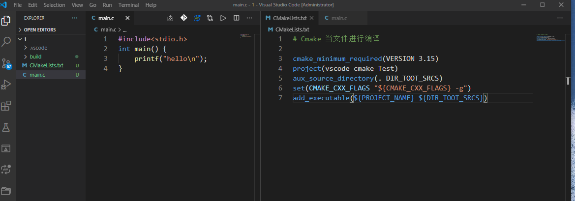 windows10 Vscode+CMake+GCC/G++ 配置