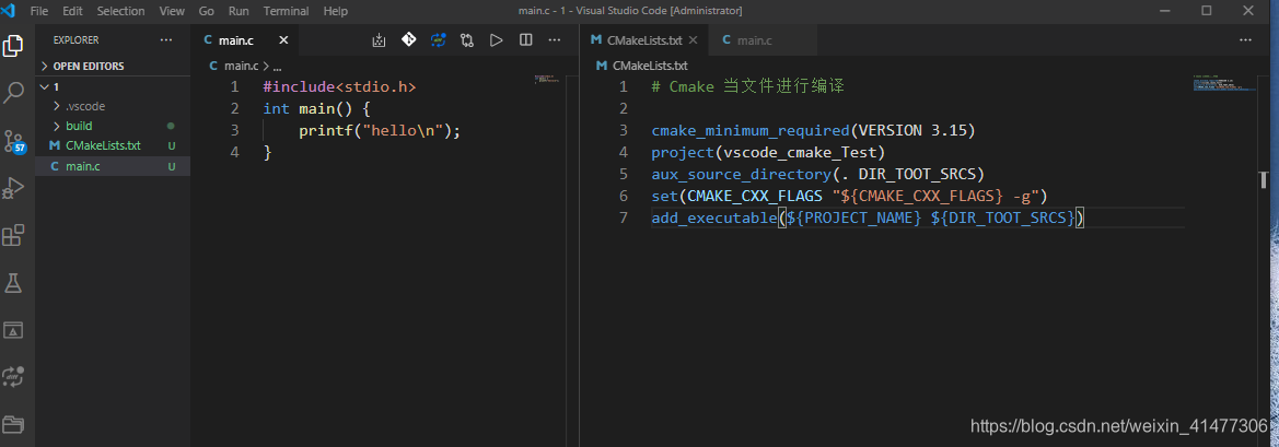 windows10 Vscode+CMake+GCC/G++ 配置