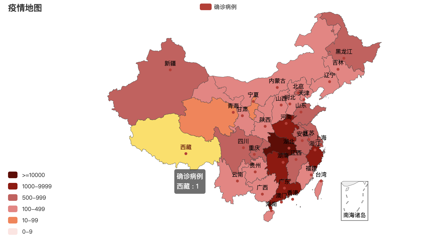 中国疫情防控分布图图片