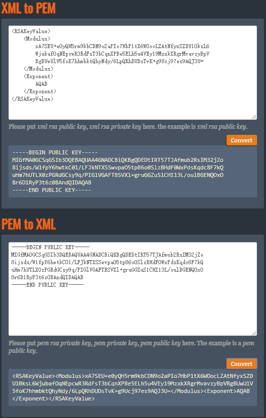 rsa pem format