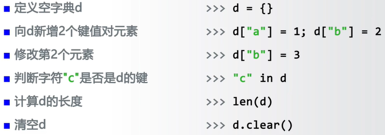 字典类型及其操作         中国大学mooc