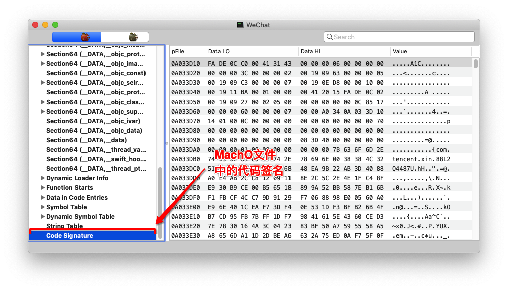 MachO文件中的代码签名
