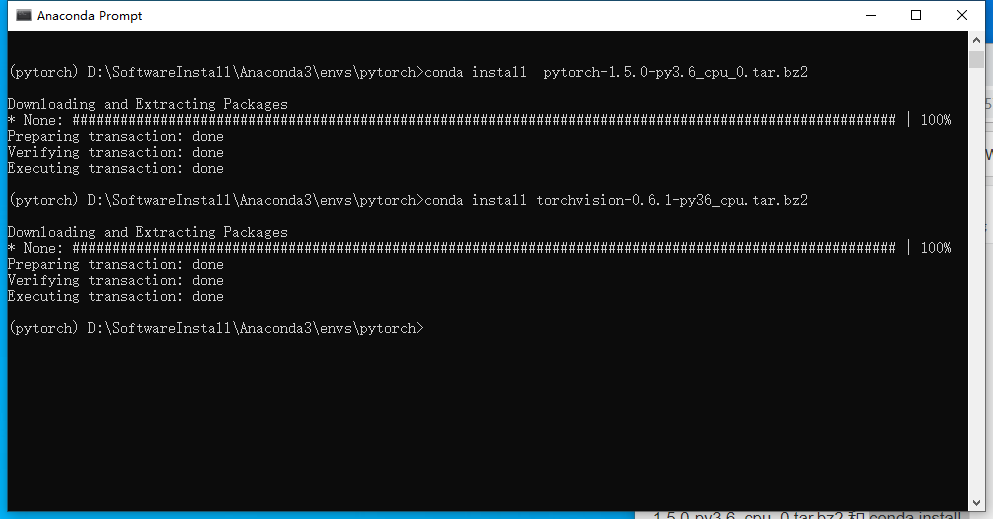 win10 cpu anaconda3 pytorch pycharm配置