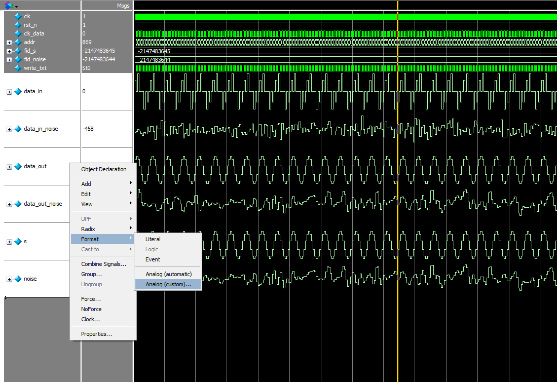View smooth analog waveforms in modelsim - Programmer Sought