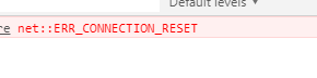 net::ERR_CONNECTION_RESET