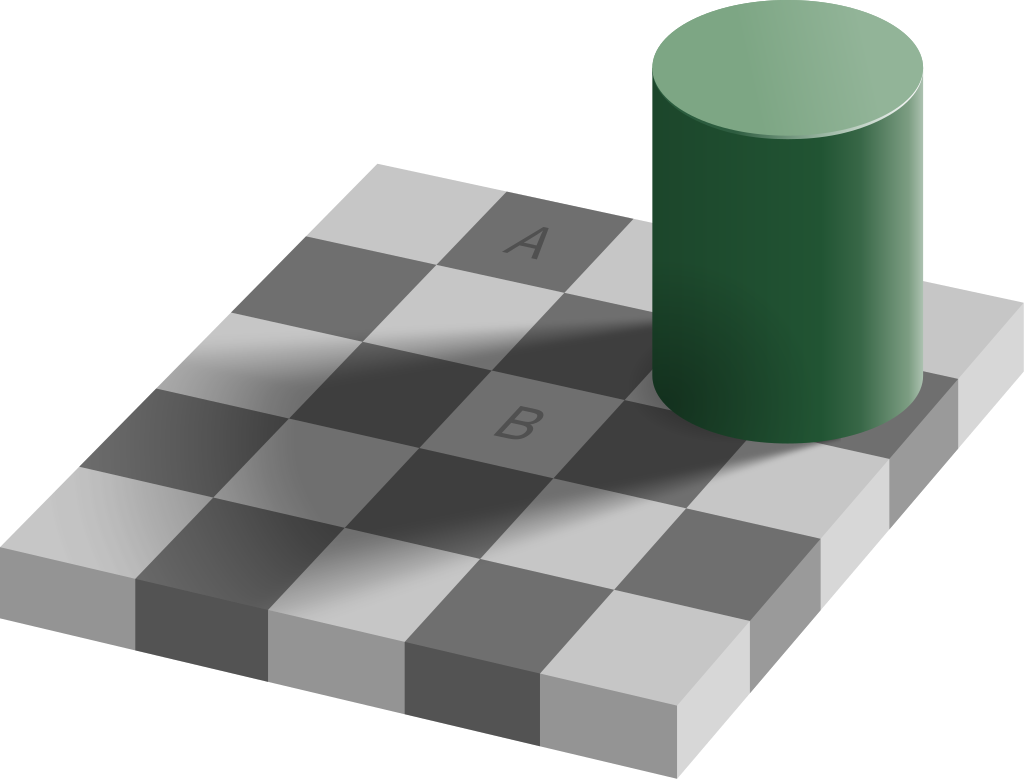 checker shadow illusion