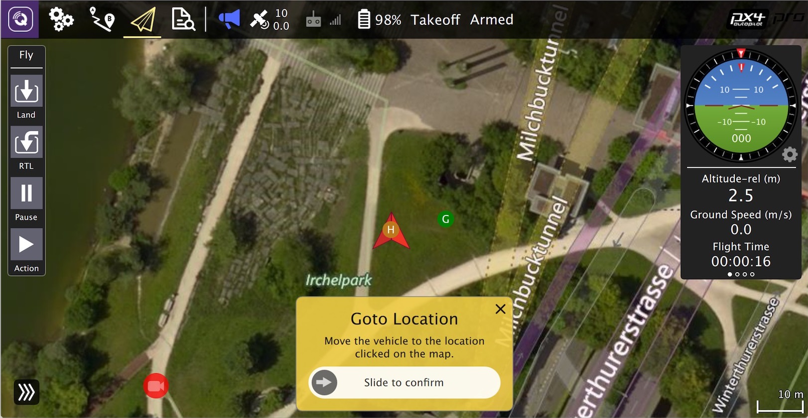 qgroundcontrol地面站主界面