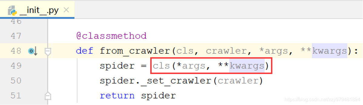 Spider.from_crawler()