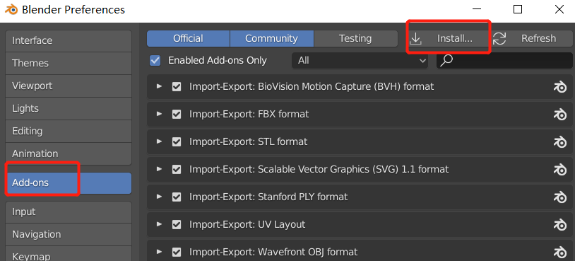 blender screencast keys