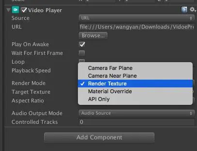 Unity视频组件Video Player的介绍[亲测有效]