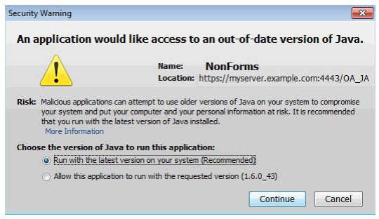 you are attempting to run with java 1.7.0