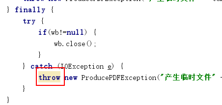 throw inside finally block_throw' inside 'finally' block-CSDN博客