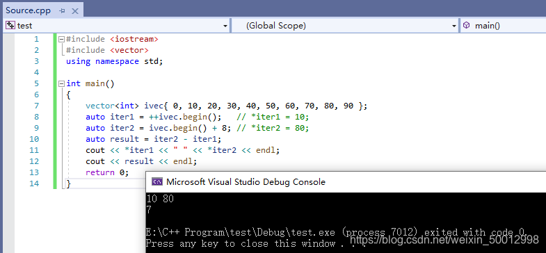 test program interface