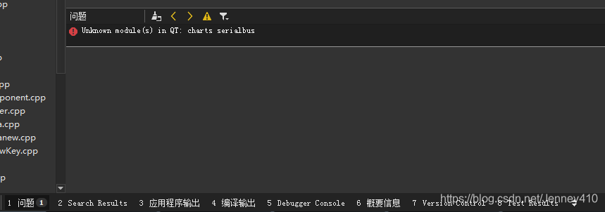Qt error: Unknown module(s) in QT: charts serialbus_:-1: error: unknown ...