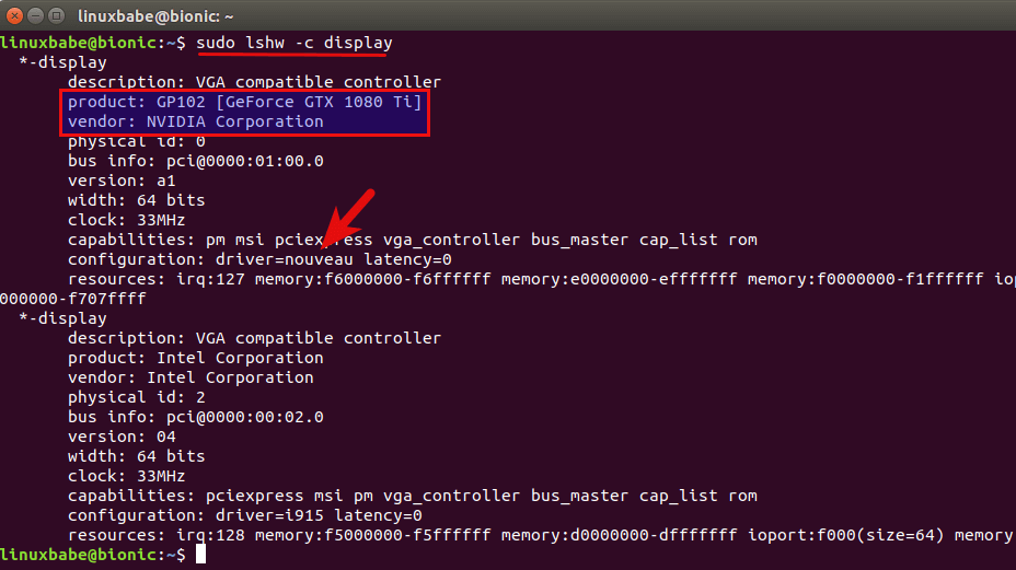 Ubuntu18.04下安装NVIDIA显卡驱动