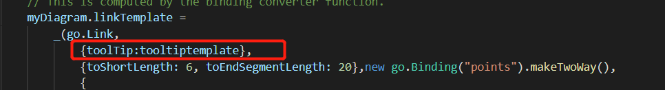 gojs给线添加鼠标移上去显示内容的事件，类似title属性