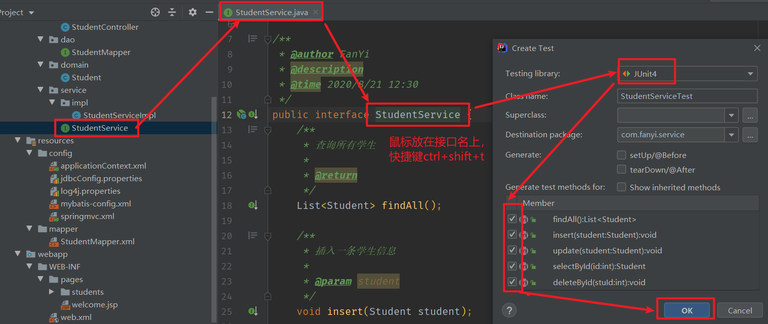 Idea uses Maven to build an ssm framework to implement additions ...