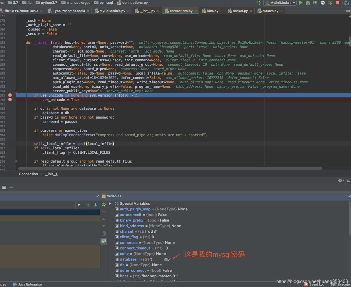 pymysql Can‘t connect to MySQL server on ‘hadoop-master-01‘ ([Errno 8 ...