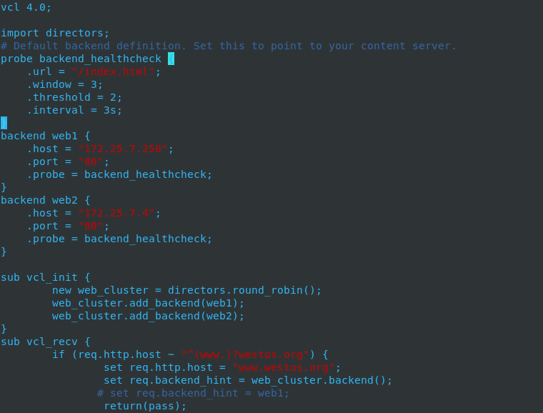 cdn nginx负载 varish缓存 web varnish安装与配置 添加后端服务器 显示缓存命中 根据域名访问不同后端 轮询 健康检查 反向代理