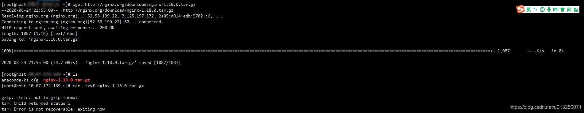 Linux-解决Tar解压文件时报错“Gzip: Stdin: Not In Gzip Format”_神马东东2012的博客-Csdn博客