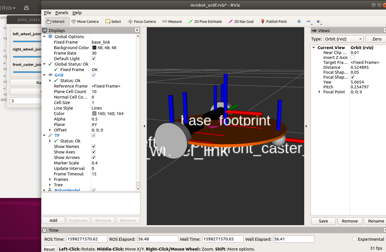 ros学习编写urdf和xacro_deprecated xacro tags should be prepended with 'xCSDN博客