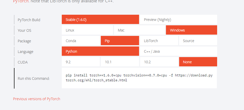 window10系统 安装python torch模块问题