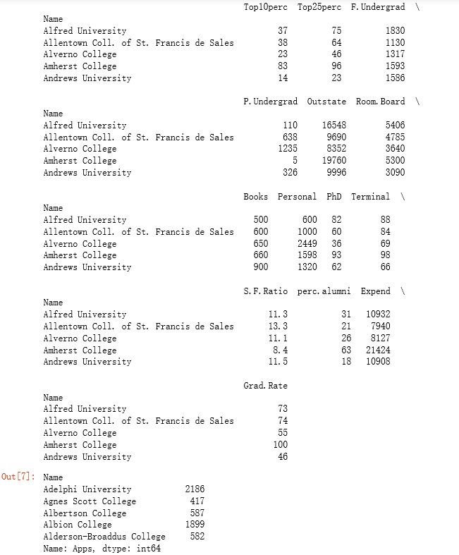 college data read line