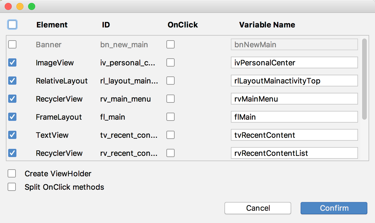 Mac android studio ButterKnife使用_android studio 2021.1.1 小蜜蜂版本,如何快捷键调用