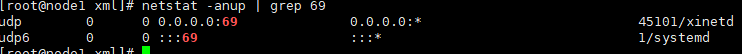 netstat -anup | grep 69
