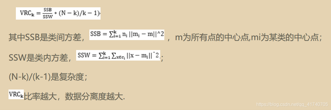 其中SSB是类间方差