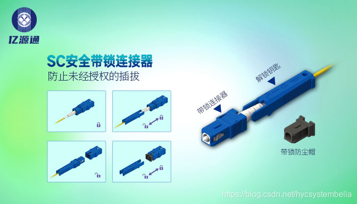 SC带锁连接器