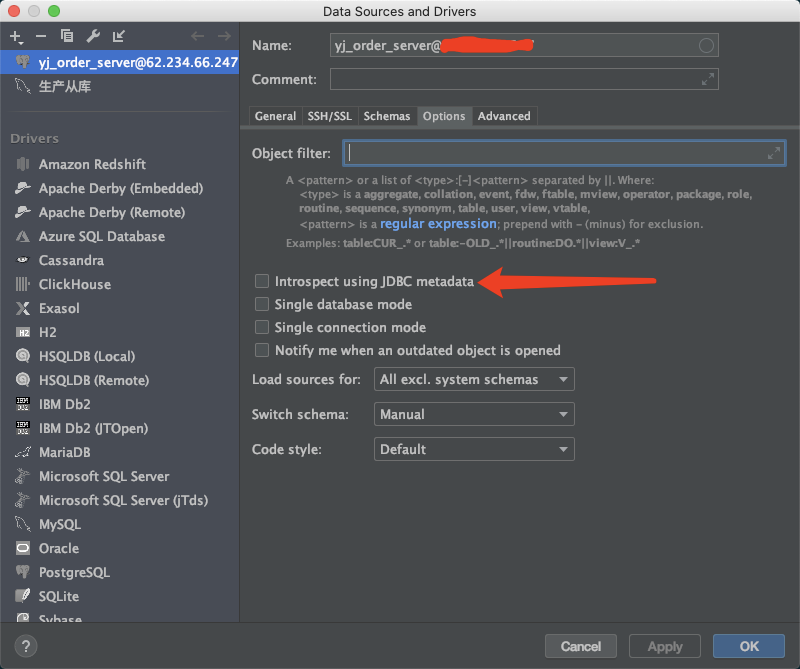 datagrip postgres