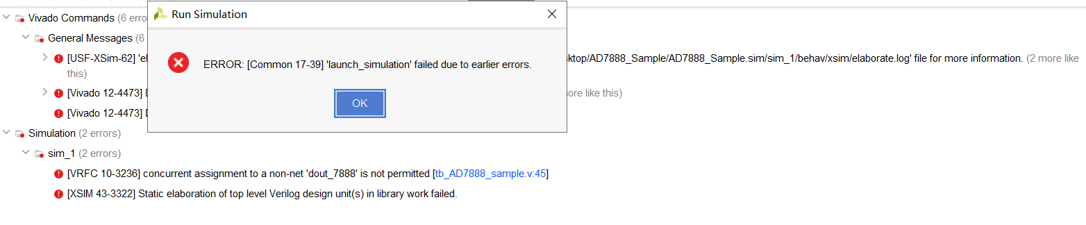 Verilog Tips 1:TestBench编写注意事项【concurrent assignment to a non-net ‘xxxx‘ is not permitted】解决