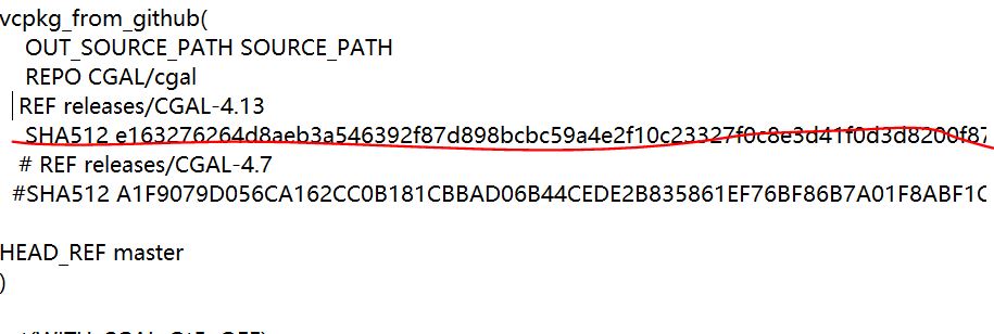 When VCPKG installs the library, “File does not have expected hash ...