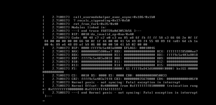 VMware安装Linux 系统过程中 出现 Kernel panic-not syncing fatal exception in ...