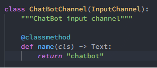 ChatBotChannel类