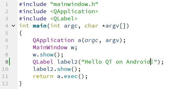 Hello Qt on Android program test - Programmer Sought