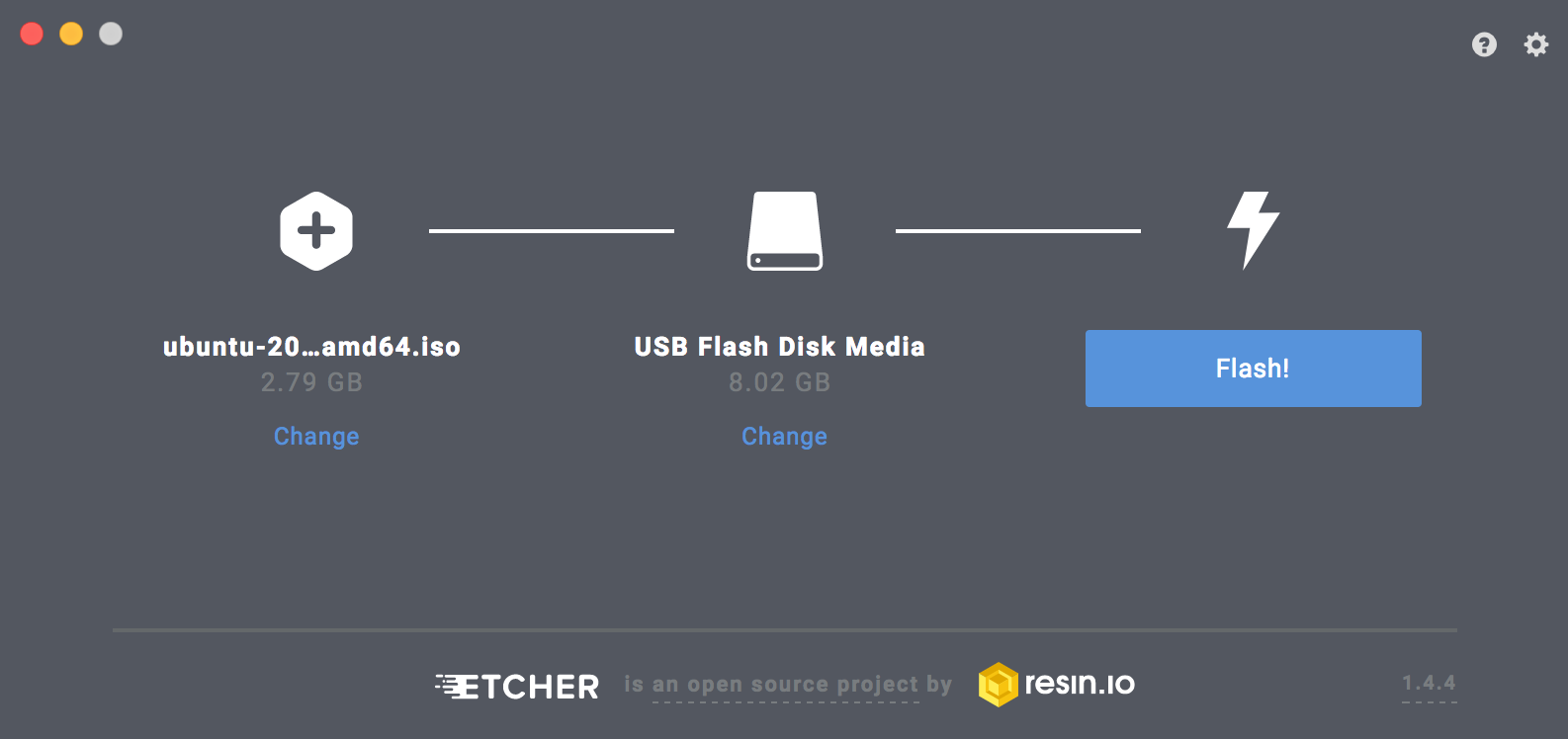 etcher 界面