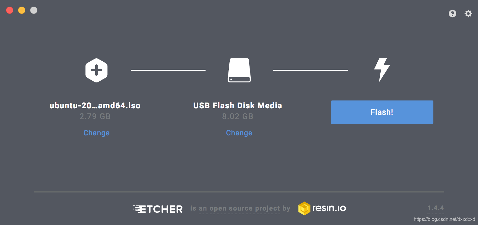 etcher 界面