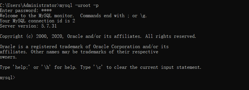 Solve the connection mysql error: ERROR 1045 (28000): Access denied for ...