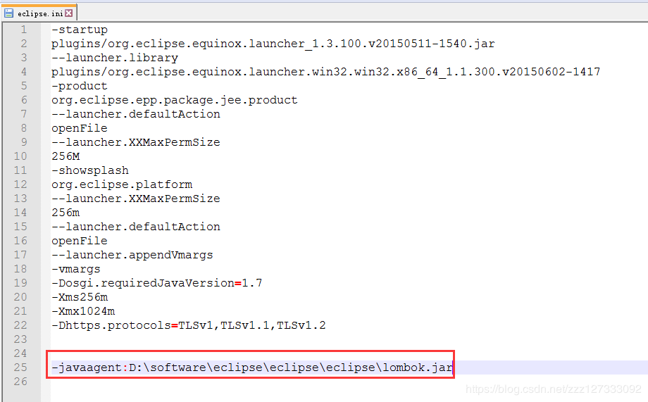 Install lombok.jar in eclipse - Programmer Sought
