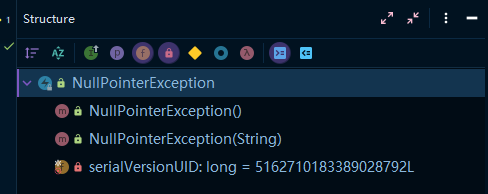 NullPointerException类结构