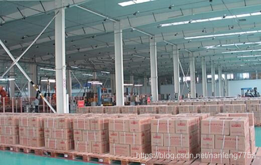 Cigarette logistics distribution center warehouse