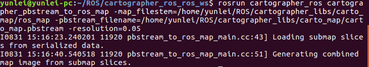 cartographer学习笔记--如何保存cartagrapher_ros建好的地图