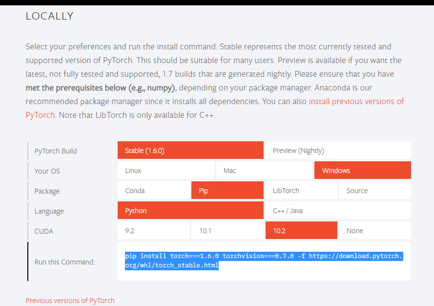 2020年最新win10系统安装10.2cuda和cudnn和tensorflow和pytorch教程