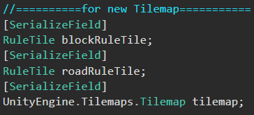 unity记录按照ruletile规则动态生成地图从脚本中使用ruletile