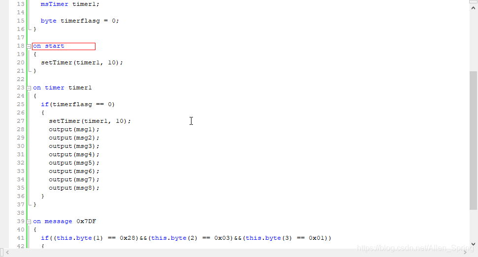 CANoe CAPL编译出错:“System event handler not allowed in test module or test ...
