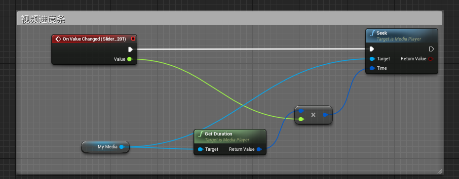 ue4ui视频自适应导入的视频进度条